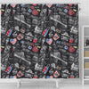 Love New York Print Pattern Bathroom Shower Curtain-grizzshop