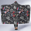 Love New York Print Pattern Hooded Blanket-grizzshop