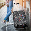 Love New York Print Pattern Luggage Cover Protector-grizzshop