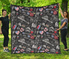 Love New York Print Pattern Quilt-grizzshop