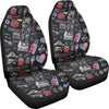 Love New York Print Pattern Universal Fit Car Seat Covers-grizzshop