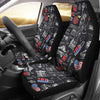 Love New York Print Pattern Universal Fit Car Seat Covers-grizzshop