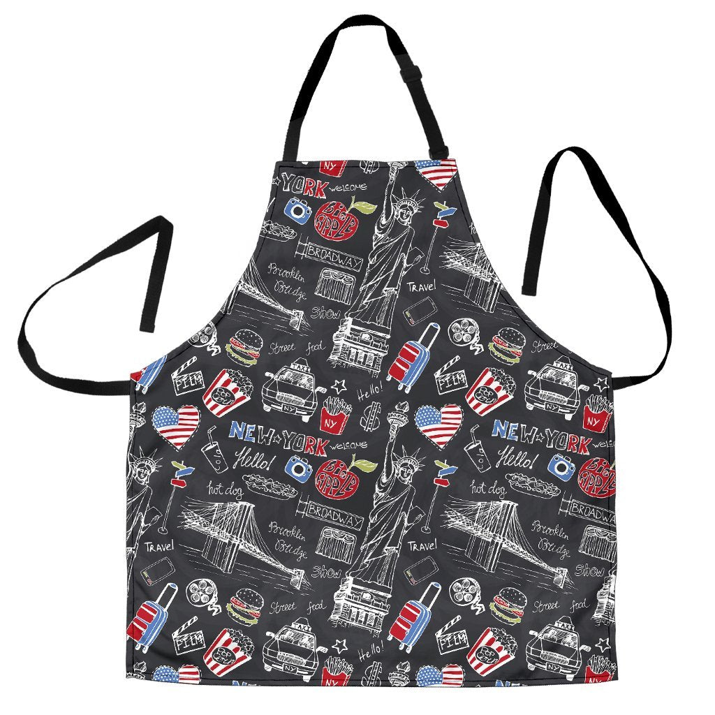 Love New York Print Pattern Women's Apron-grizzshop