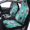 Love Turquoise Cat Print Car Seat Covers-grizzshop