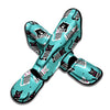 Love Turquoise Cat Print Muay Thai Shin Guard-grizzshop