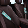 Love Turquoise Cat Print Seat Belt Cover-grizzshop