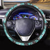 Love Turquoise Cat Print Steering Wheel Cover-grizzshop