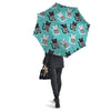 Love Turquoise Cat Print Umbrella-grizzshop