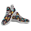 Luau Tiki Print Pattern White Athletic Shoes-grizzshop