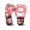 Lucky Cat And Sakura Japanese Print Boxing Gloves-grizzshop