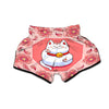 Lucky Cat And Sakura Japanese Print Muay Thai Boxing Shorts-grizzshop