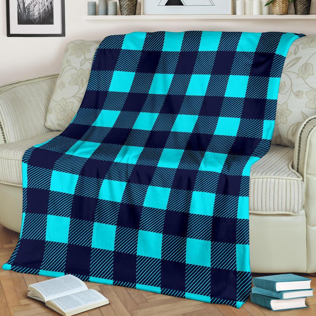 Lumberjack Blue Pattern Print Blanket-grizzshop