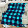 Lumberjack Blue Pattern Print Blanket-grizzshop