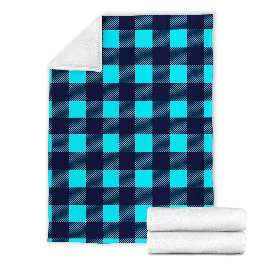 Lumberjack Blue Pattern Print Blanket-grizzshop