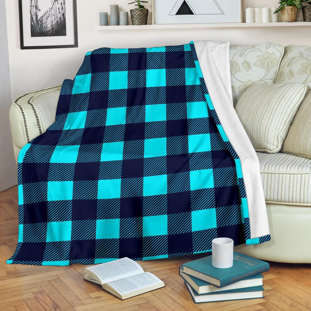 Lumberjack Blue Pattern Print Blanket-grizzshop