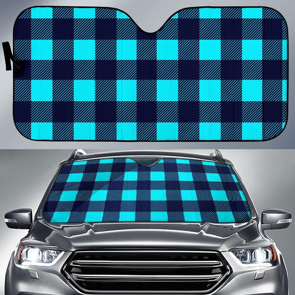 Lumberjack Blue Pattern Print Car Sun Shade-grizzshop