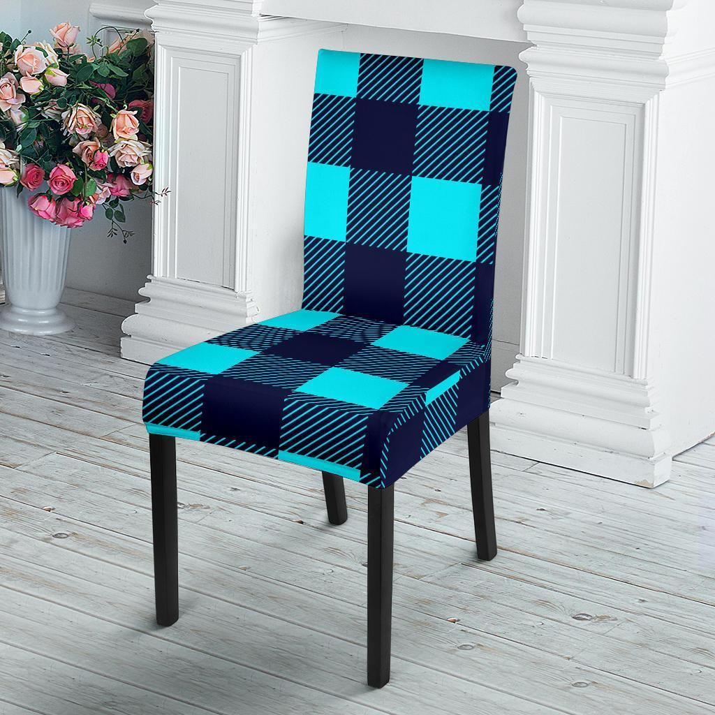 Lumberjack Blue Pattern Print Chair Cover-grizzshop