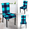 Lumberjack Blue Pattern Print Chair Cover-grizzshop