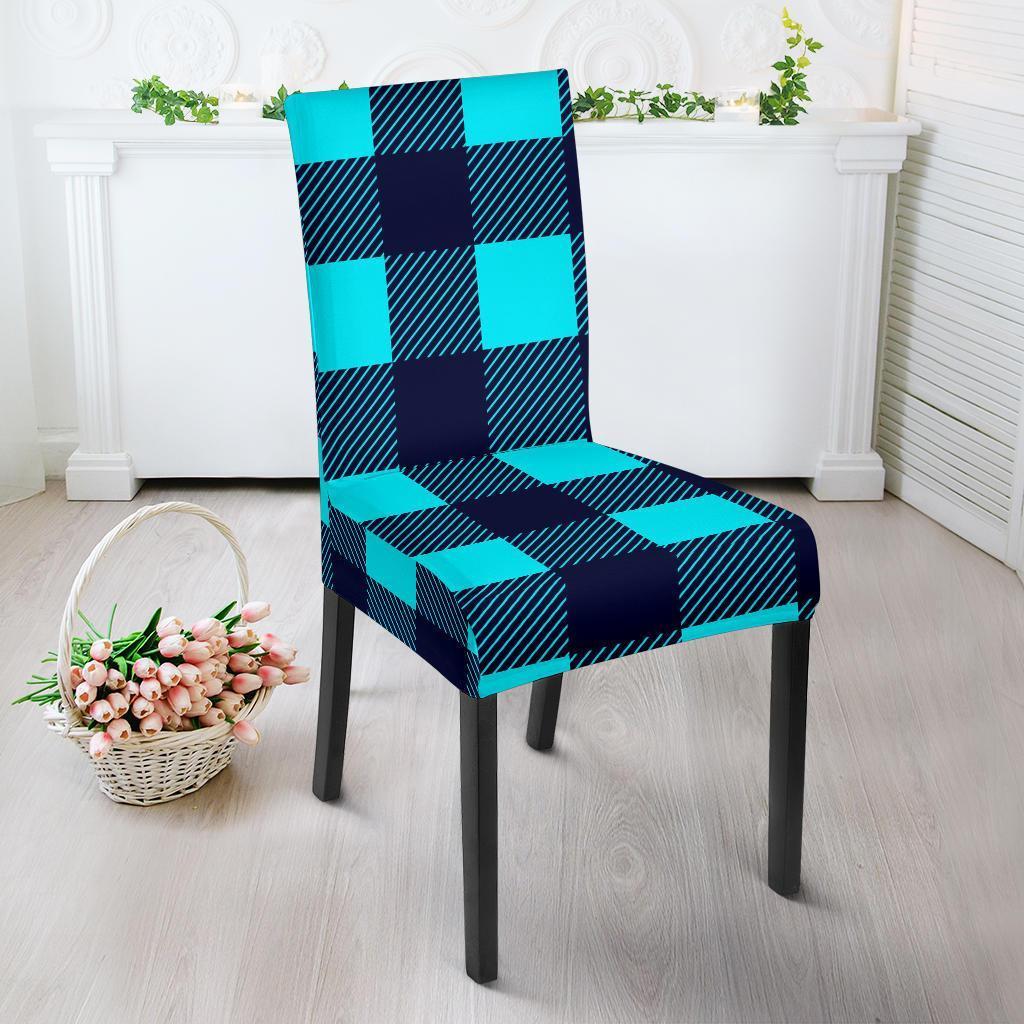 Lumberjack Blue Pattern Print Chair Cover-grizzshop