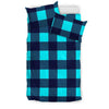 Lumberjack Blue Pattern Print Duvet Cover Bedding Set-grizzshop