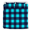 Lumberjack Blue Pattern Print Duvet Cover Bedding Set-grizzshop