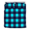 Lumberjack Blue Pattern Print Duvet Cover Bedding Set-grizzshop