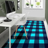 Load image into Gallery viewer, Lumberjack Blue Pattern Print Floor Mat-grizzshop