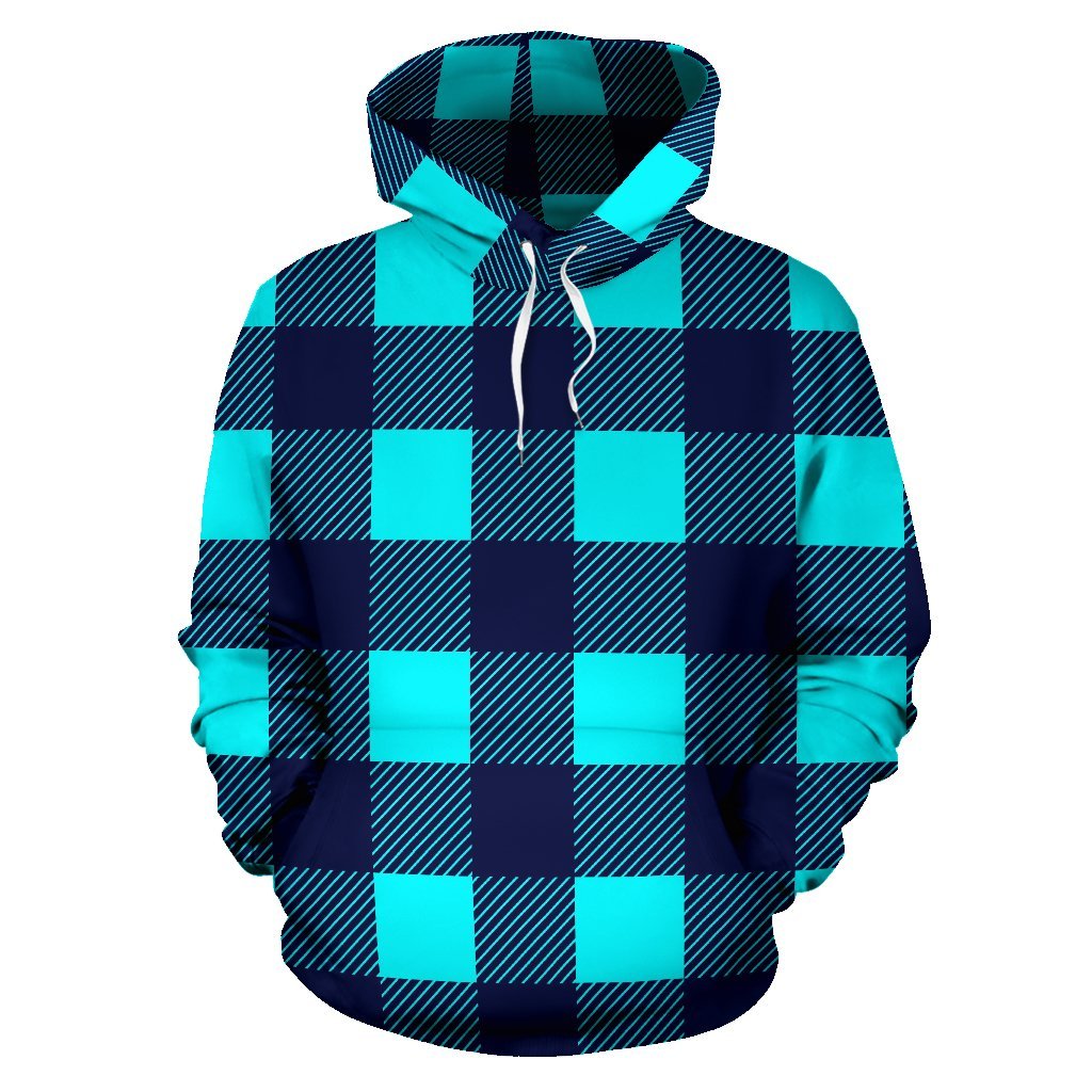 Lumberjack Blue Pattern Print Men Women Pullover Hoodie-grizzshop