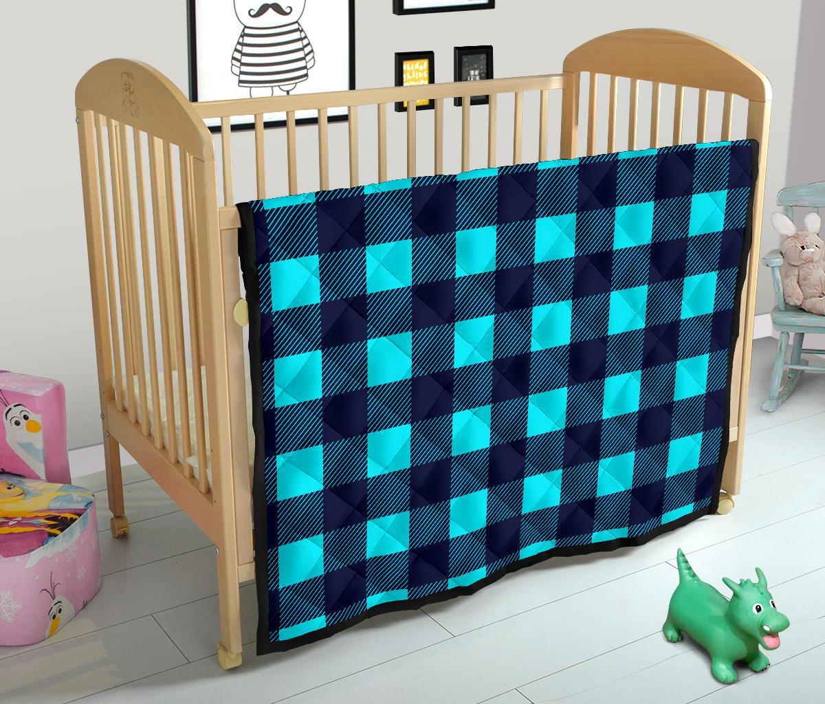 Lumberjack Blue Pattern Print Quilt-grizzshop