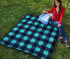 Lumberjack Blue Pattern Print Quilt-grizzshop