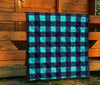 Lumberjack Blue Pattern Print Quilt-grizzshop