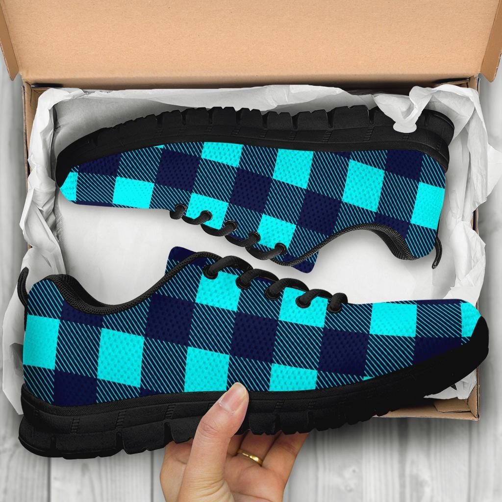 Lumberjack Blue Pattern Print Sneaker Shoes For Men Women-grizzshop