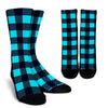 Lumberjack Blue Pattern Print Unisex Crew Socks-grizzshop