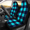 Lumberjack Blue Pattern Print Universal Fit Car Seat Covers-grizzshop