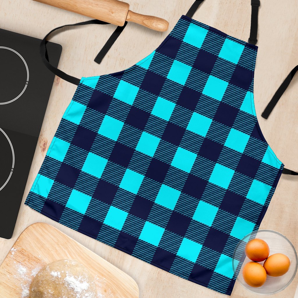 Lumberjack Blue Pattern Print Women's Apron-grizzshop