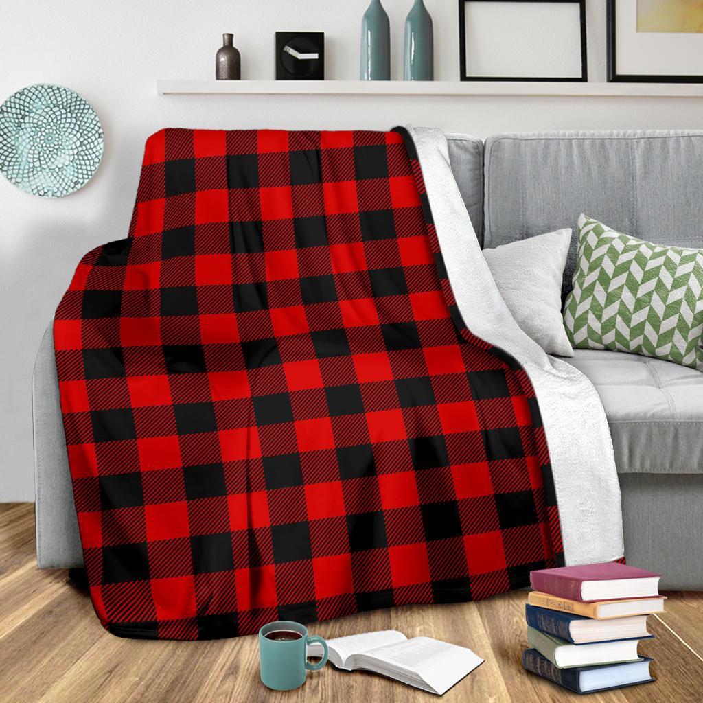 Lumberjack Red Pattern Print Blanket-grizzshop