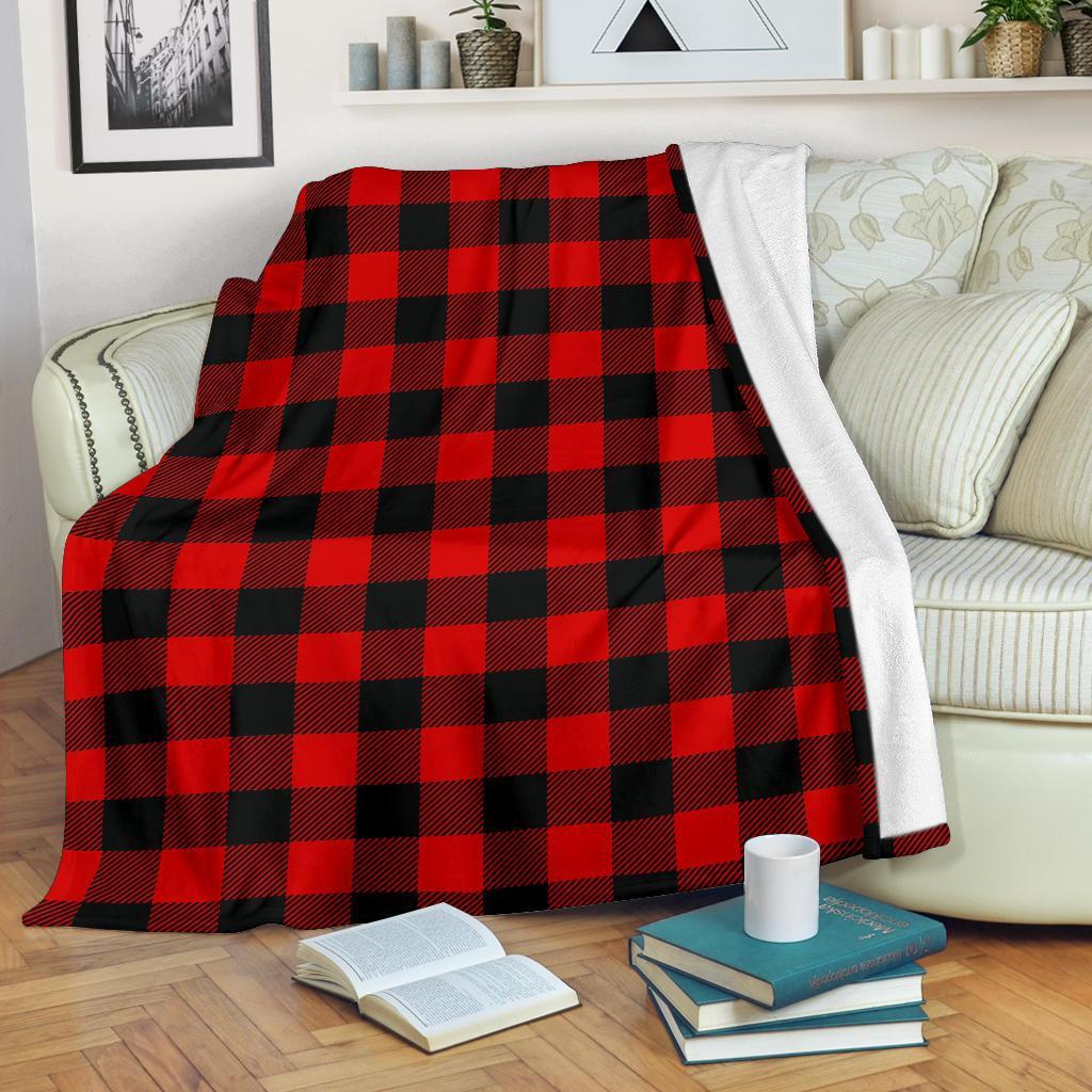 Lumberjack Red Pattern Print Blanket-grizzshop