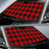 Lumberjack Red Pattern Print Car Sun Shade-grizzshop