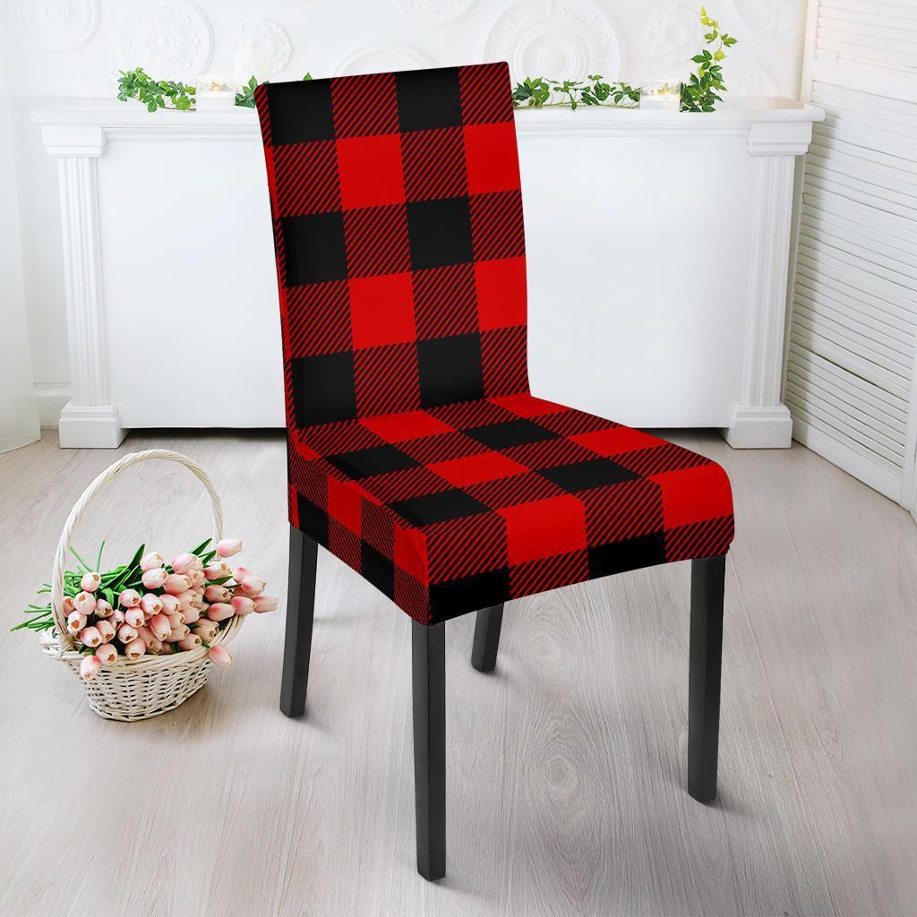 Lumberjack Red Pattern Print Chair Cover-grizzshop