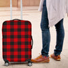 Lumberjack Red Pattern Print Luggage Cover Protector-grizzshop