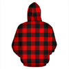 Lumberjack Red Pattern Print Men Women Pullover Hoodie-grizzshop