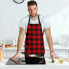 Lumberjack Red Pattern Print Men's Apron-grizzshop