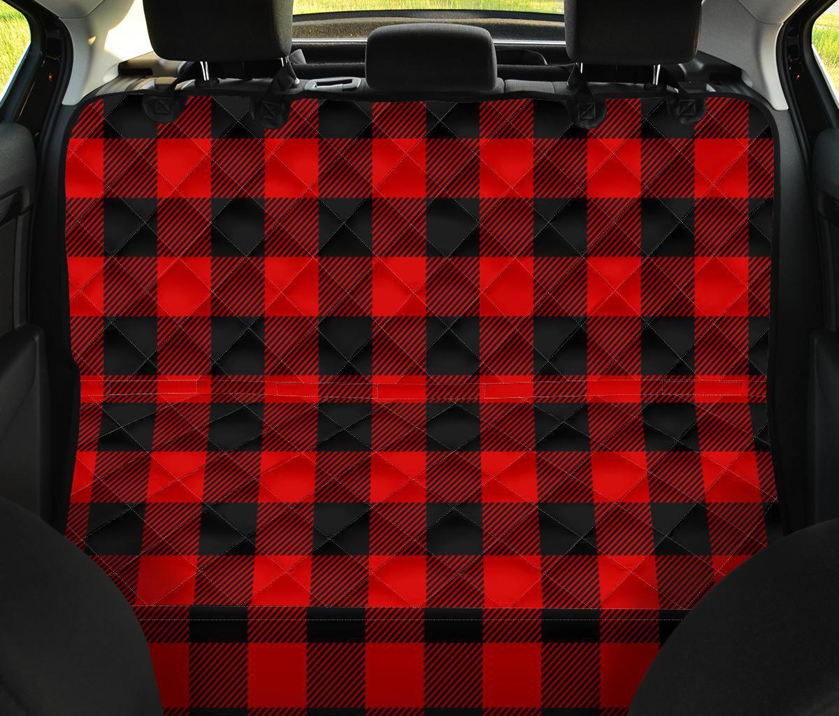 Lumberjack Red Pattern Print Pet Car Seat Cover-grizzshop