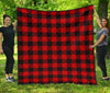 Lumberjack Red Pattern Print Quilt-grizzshop