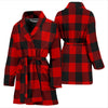 Lumberjack Red Pattern Print Women Long Robe-grizzshop