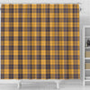 Lumberjack Yellow Pattern Print Bathroom Shower Curtain-grizzshop