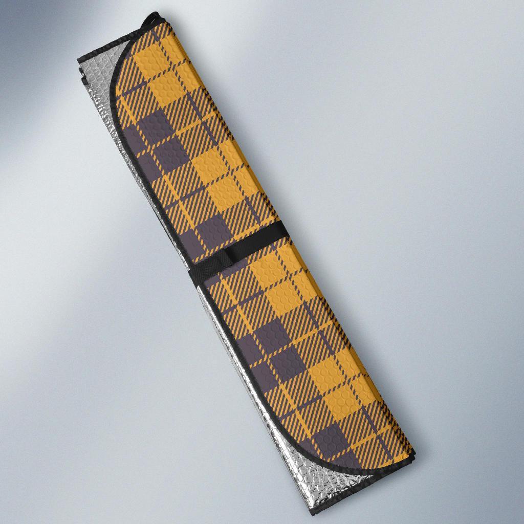 Lumberjack Yellow Pattern Print Car Sun Shade-grizzshop