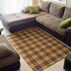 Lumberjack Yellow Pattern Print Floor Mat-grizzshop