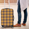 Lumberjack Yellow Pattern Print Luggage Cover Protector-grizzshop