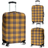 Lumberjack Yellow Pattern Print Luggage Cover Protector-grizzshop